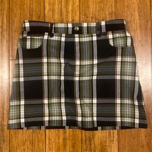 Forever 21 plaid zip-up shirt